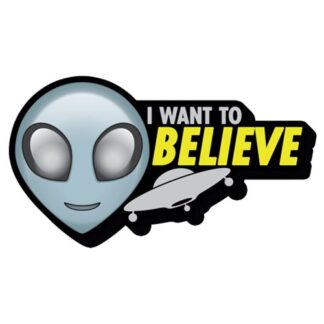 Alien Believe Ship Funky Chunky Magnet