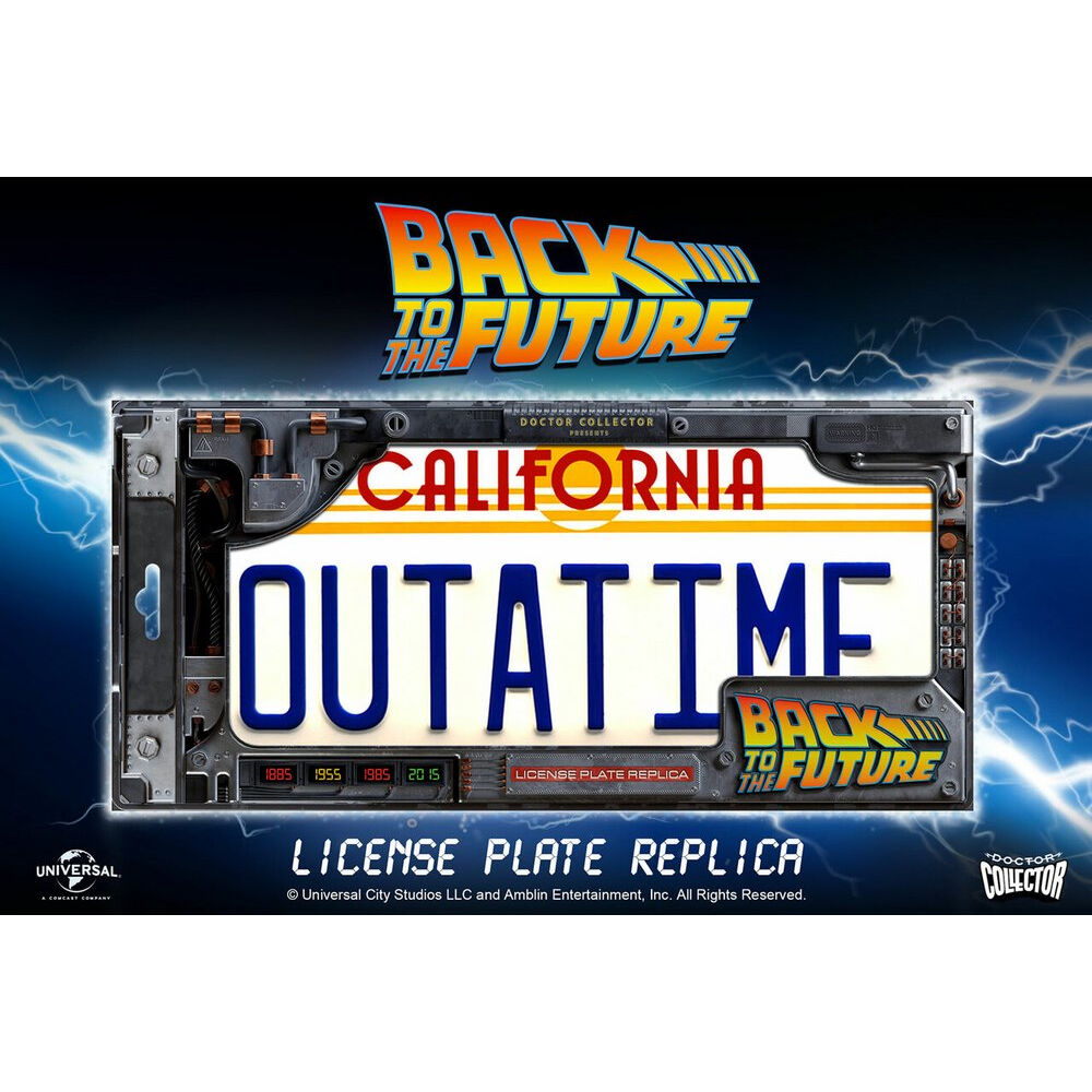 Back to the Future OUTATIME License Plate Replica - Bild 3