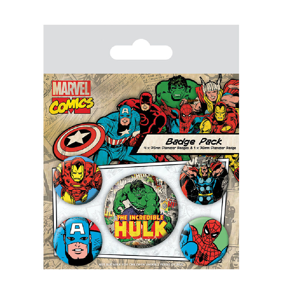 Hulk Marvel Comics Pins 5-Pack