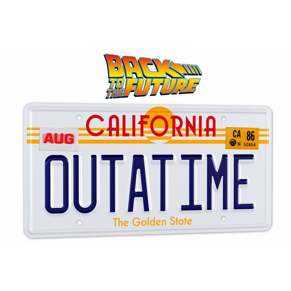 Back to the Future OUTATIME License Plate Replica - Bild 2