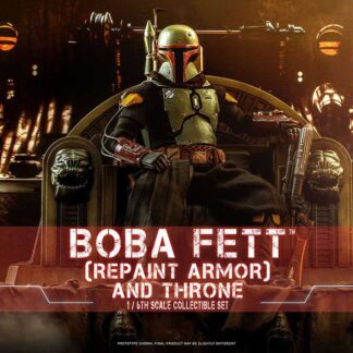 Boba Fett (Repaint Armor) & Throne The Mandalorian Actionfigur 1/6