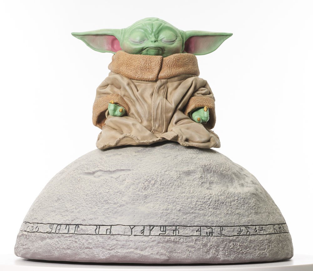 Grogu on Seeing Stone The Mandalorian Milestones 1/6 Staty - Bild 2