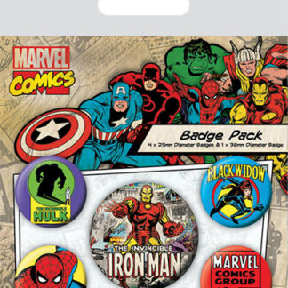 Marvel Comics Pins 5-Pack Iron Man
