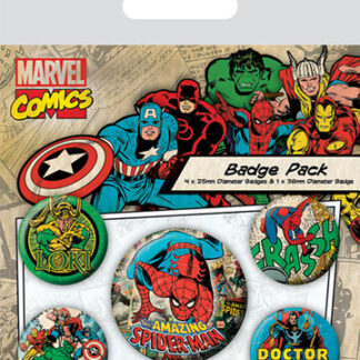 Spiderman Marvel Comics Pins 5-Pack